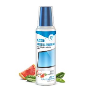 Płyn do czyszczenia ekranów TV LCD MONITORÓW zestaw z mikrofibrą 250ml